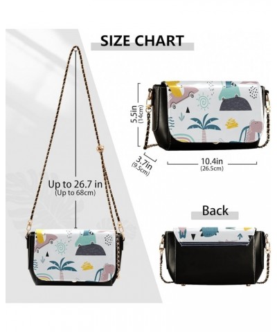 Crossbody Bags for Women Trendy Women's Black Shoulder Bag Small PU Leather Flap Cross Body Bag Handbags Pattern18 $18.03 Cro...