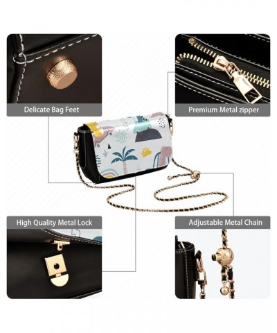 Crossbody Bags for Women Trendy Women's Black Shoulder Bag Small PU Leather Flap Cross Body Bag Handbags Pattern18 $18.03 Cro...