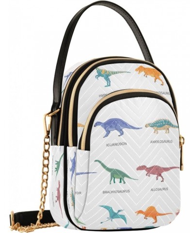 Crossbody Bag for Women, Dinosaur Phone Purse Detachable Chain Bag Shoulder Handbag Wallet $11.76 Crossbody Bags