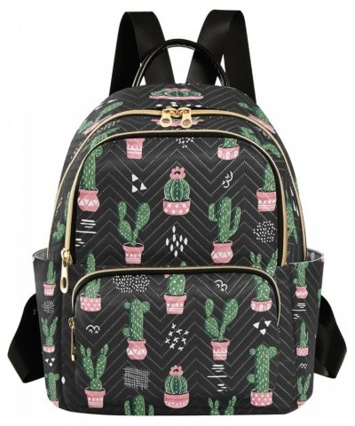 Cute Ccacti Cactus Flower Women Backpack Purse Ladies Fashion Shoulder Bag Daypack Travel Bag 10L Small $15.05 Backpacks