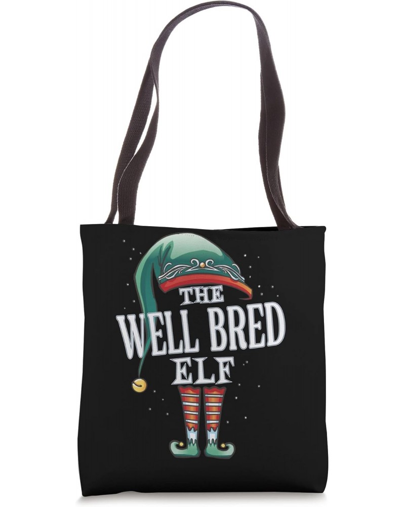 Well Bred Elf Christmas Group Xmas Pajama Party Tote Bag $14.15 Totes