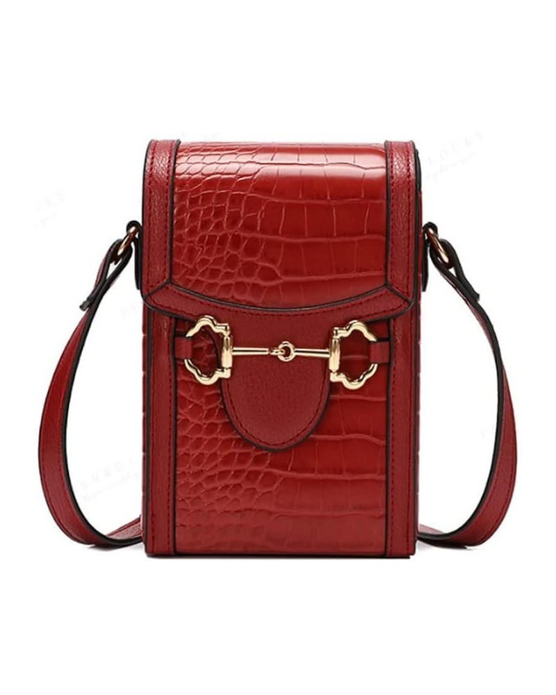 Cell Phone Bag Wallet for Women Small Crossbody Bag Fashion Handbag Purse Red $17.84 Crossbody Bags