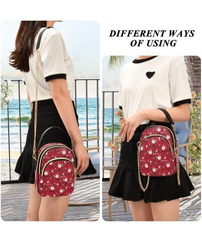 Small Crossbody Bag for Women with Compartments,Long Strap Crossbody Purse Polyester Phone Purse Wallet 3 $14.15 Crossbody Bags