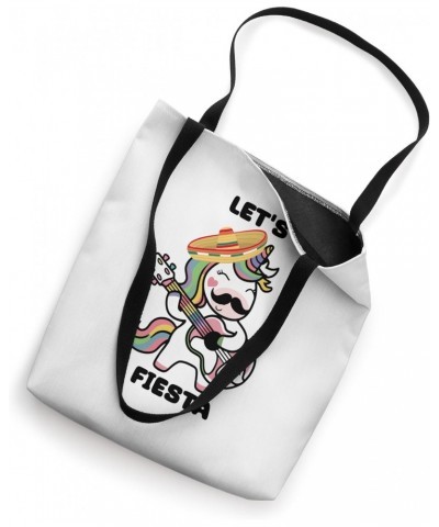 Let's Fiesta Cute Unicorn Playing Guitar Cinco De Mayo Tote Bag $9.60 Totes