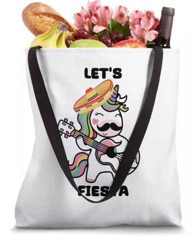 Let's Fiesta Cute Unicorn Playing Guitar Cinco De Mayo Tote Bag $9.60 Totes