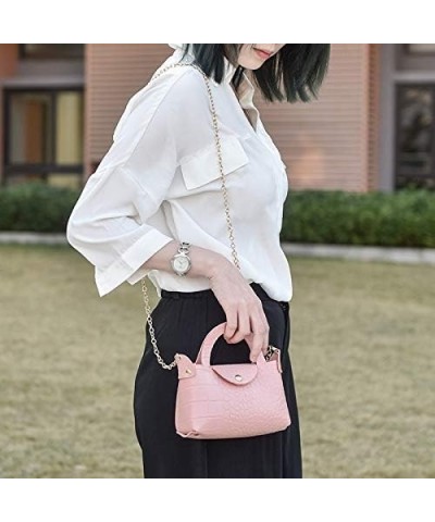 Ladies Fashion Handbag All- One Shoulder Messenger Bag Bags for Work Pink $9.34 Shoulder Bags