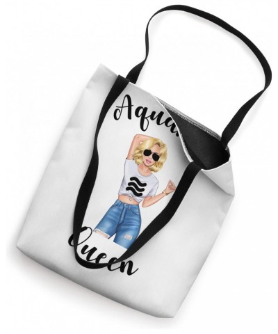 Aquarius Queen Mom Zodiac Astrology Birthday Symbol Sign Tote Bag $15.25 Totes