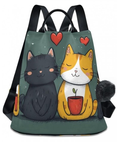 Lovely Cat Women Purse Backpack Anti-Theft for Fashion Bag Travel Back Pack Rucksack Shoulder Bag $16.80 Backpacks