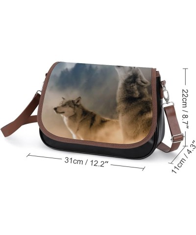 Printed Shoulder Crossbody Bag Leather Hobo Bags Medium Ladies Top Handles Satchels The World Map Color5 $17.56 Hobo Bags