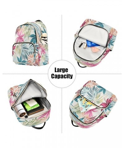 Fashion Backpack Mini Backpack Purse Casual Daily Backpack Blue Yellow Pink Flower for Travel for College Work Small $17.00 B...