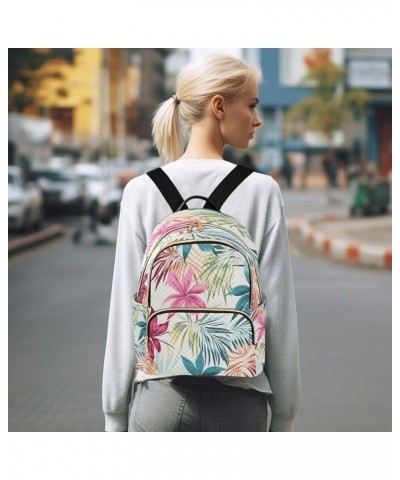 Fashion Backpack Mini Backpack Purse Casual Daily Backpack Blue Yellow Pink Flower for Travel for College Work Small $17.00 B...