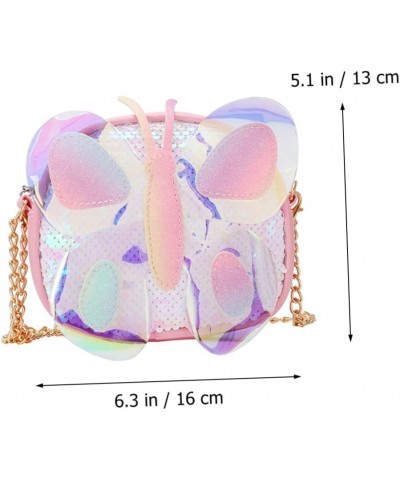 Cross Body Tote 2 Pcs Children's Butterfly Messenger Bag Holographic Purses and Handbags Elegant Crossbody Bag Princess Pink ...