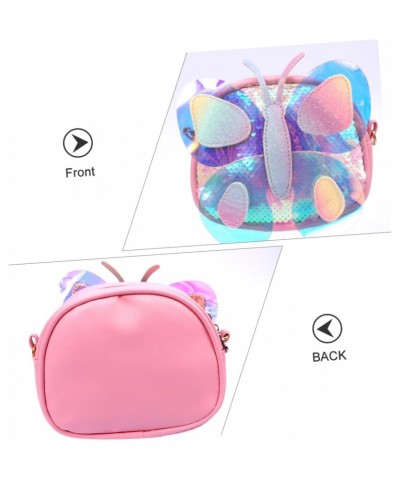 Cross Body Tote 2 Pcs Children's Butterfly Messenger Bag Holographic Purses and Handbags Elegant Crossbody Bag Princess Pink ...