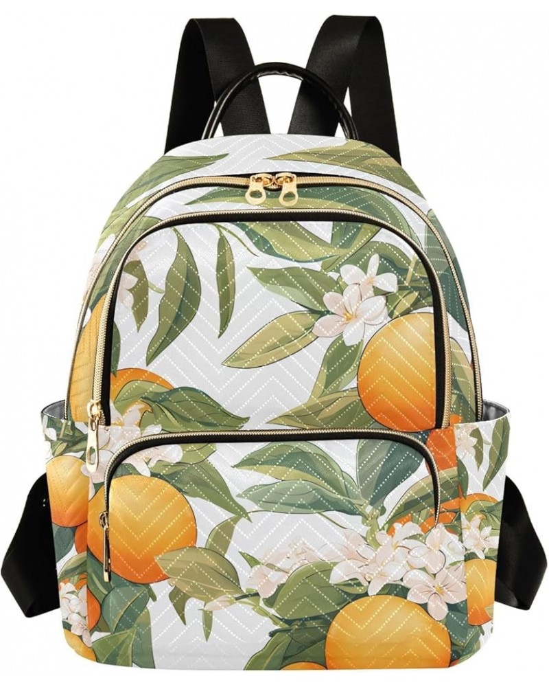 Fresh Orange Fashion Backpack Purse for Women, Casual Daypacks, Ladies Gift for Traveling Hiking Multicolor Medium $16.80 Bac...