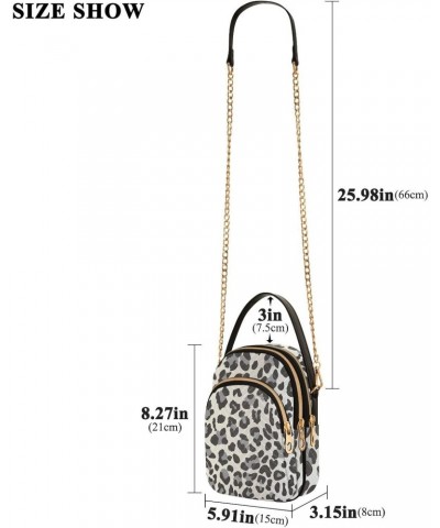 Small Crossbody Bags for Women Trendy Leopard Gray Animal Print Travel Sling Bag Women's Crossbody Handbags Satchel Bags $14....