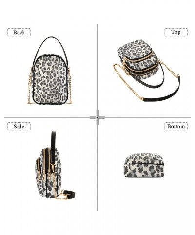 Small Crossbody Bags for Women Trendy Leopard Gray Animal Print Travel Sling Bag Women's Crossbody Handbags Satchel Bags $14....