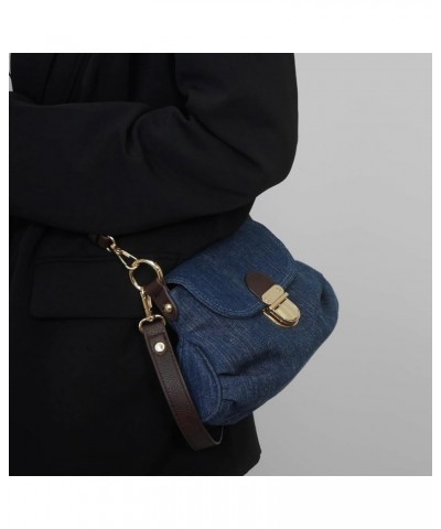 Women Small Shoulder Bags Quilted Crossbody Distressed Jean Denim Purse Clutch Handbag Denim Shoulder Bag $20.16 Shoulder Bags