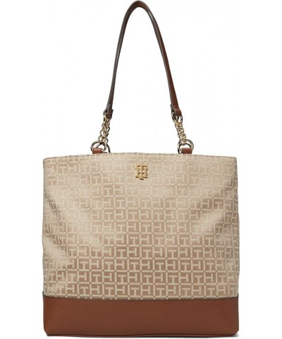 Joy II Tote Square Monogram Jacquard Khaki Tonal $40.36 Totes