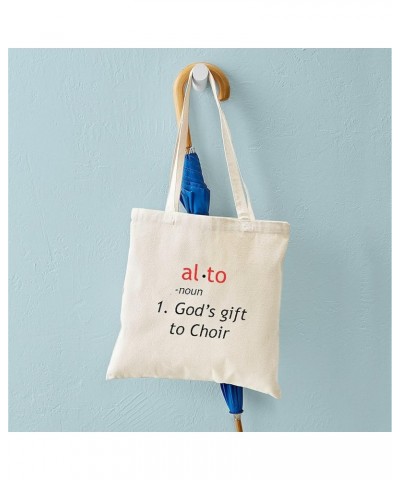 A Chorus Line The Songs Tote Bag Natural Canvas Tote Bag, Cloth Shopping Bag Alto Definition Tote Bag $8.47 Travel Gear