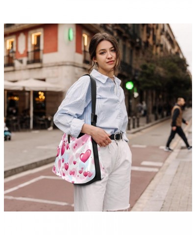 Valentine's Day Heart Pink Crossbody Bag for Women Men with Adjustable Strap PU Leather Shoulder Hobo Purse Bag 20851016 $13....