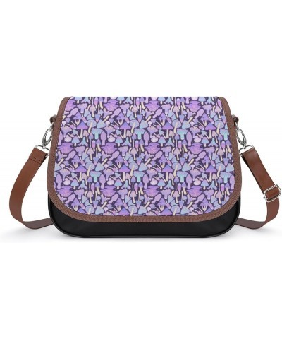 Spooky Mushroom Hunt Messenger Bag Casual Crossbody Shoulder Bags Lightweight Waterproof Fashion Purse for Women $17.22 Shoul...