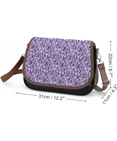 Spooky Mushroom Hunt Messenger Bag Casual Crossbody Shoulder Bags Lightweight Waterproof Fashion Purse for Women $17.22 Shoul...