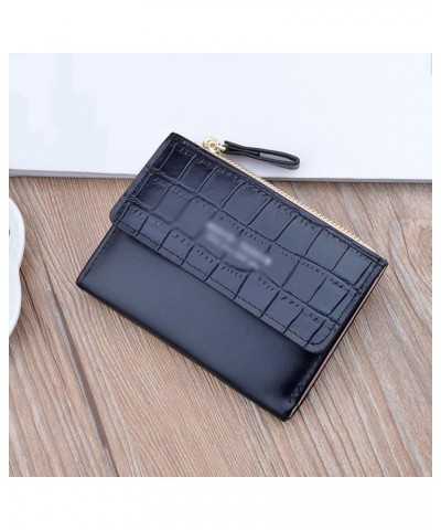 Women's Wallets and Purses PU Leather Buckle Short Wallets Women's Money Bags (Color : B, Size : 12 * 9cm) 12*9cm A $47.38 Wa...