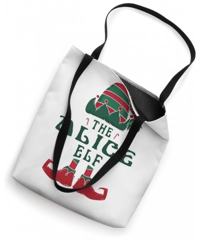 The Alice Elf Pajama for Funny Christmas Holiday Party Tote Bag $15.48 Totes