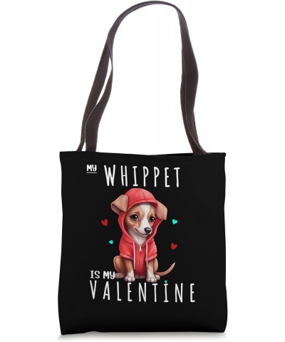 Valentine for Whippet Puppy Dog Fan Owner Mom Girl Tote Bag $12.00 Totes