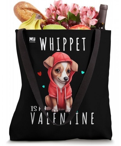 Valentine for Whippet Puppy Dog Fan Owner Mom Girl Tote Bag $12.00 Totes