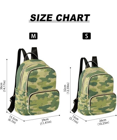 Women Backpack Camoflauge Tank Anti-Theft Travel Backpack with Luggage Belt Lightweight Handbag Lady Purse Roomy Double Zippe...