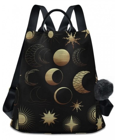 Moon Sun Stars Starry Backpack Purse for Women Anti Theft Fashion Back Pack Shoulder Bag $22.79 Backpacks