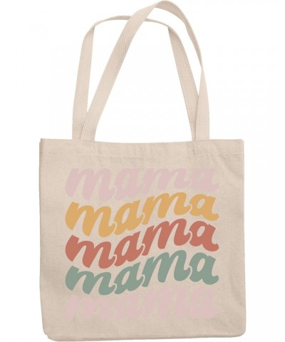 Mama, Mama, Mama, Groovy Retro Wavy Text Merch Gift, 12oz Canvas Tote Bag $12.42 Totes