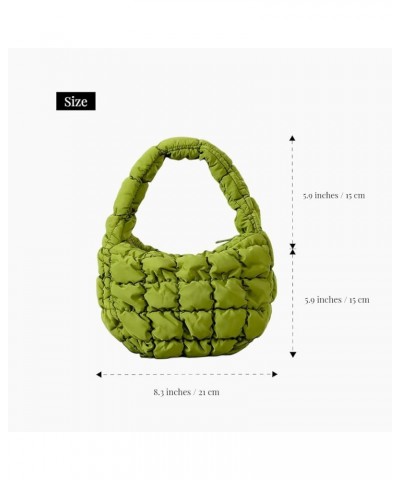 Mini Purses for Women Trendy, Cute Handbags Lightweight Puffer Tote Bag for Women Chic Puffy Quilted Handbag Olive Green $12....