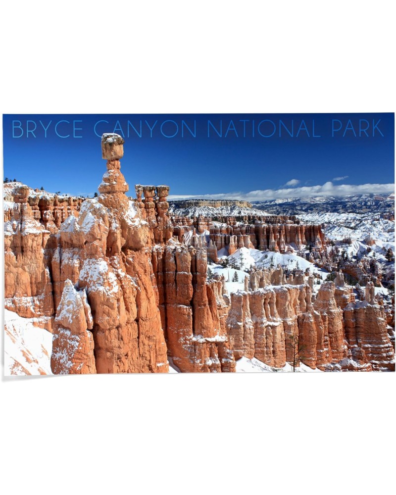 24x36 Inch Giclee Print, Bryce Canyon National Park, Utah, Thors Hammer Winter $26.49 Totes