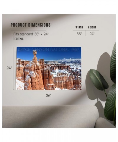 24x36 Inch Giclee Print, Bryce Canyon National Park, Utah, Thors Hammer Winter $26.49 Totes