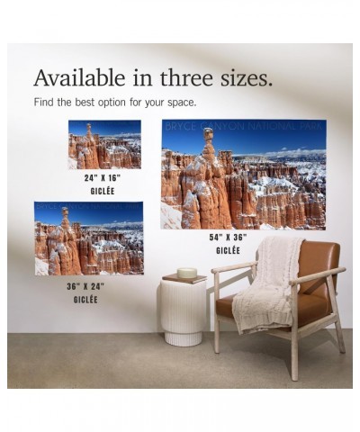 24x36 Inch Giclee Print, Bryce Canyon National Park, Utah, Thors Hammer Winter $26.49 Totes