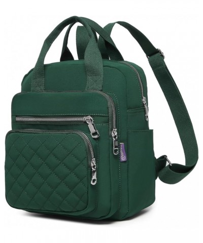 Women's Nylon Backpack Handbag Diamond Lattice Comfortable Lightweight Leisure Travel Backpack Green $13.33 Backpacks