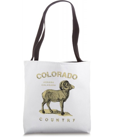 Aurora Colorado and a Bighorn Sheep Tote Bag $14.77 Totes