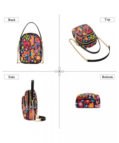 Poppies Flowers Crossbody Bags for Women Crossbody Bag Travel Bag with Chain Strap for Women Travel $13.51 Crossbody Bags