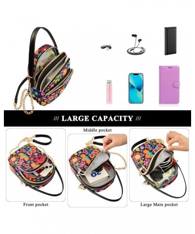 Poppies Flowers Crossbody Bags for Women Crossbody Bag Travel Bag with Chain Strap for Women Travel $13.51 Crossbody Bags