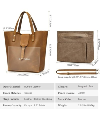 Women Satchel Bags Genuine Leather Top-Handle Crossbody Handbags Purses Light Brown $26.00 Handbags