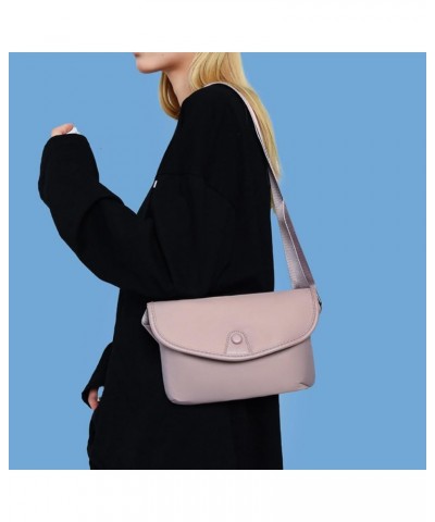 Women's bag, nylon cloth small bag, shoulder bag, women's casual cross-body envelope bag Pink $16.41 Shoulder Bags