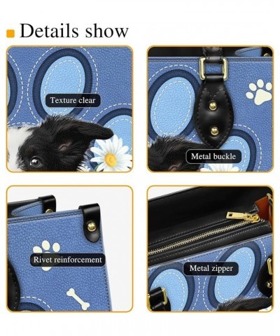 Personalized Border Collie Dog Handbags, Custom Name Dog Leather Bags, Purses, Shoulder Bag, Gift For Dog Mom Dog Lover Style...