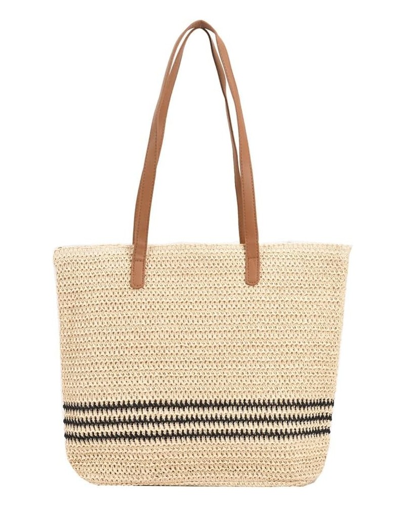 Summer St Shoulr Bags Women Striped Woven Beh Vation Shopper s Style One $9.23 Totes