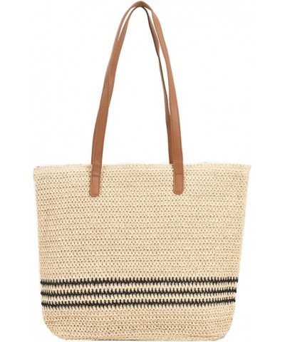 Summer St Shoulr Bags Women Striped Woven Beh Vation Shopper s Style One $9.23 Totes