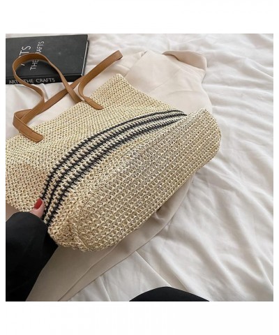 Summer St Shoulr Bags Women Striped Woven Beh Vation Shopper s Style One $9.23 Totes