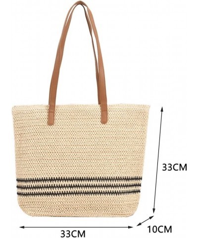 Summer St Shoulr Bags Women Striped Woven Beh Vation Shopper s Style One $9.23 Totes