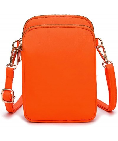 Waterproof Cute Crossbody Cell Phone Purse Smartphone Wallet Bag for Women Small Shoulder Bag Orange $9.53 Crossbody Bags