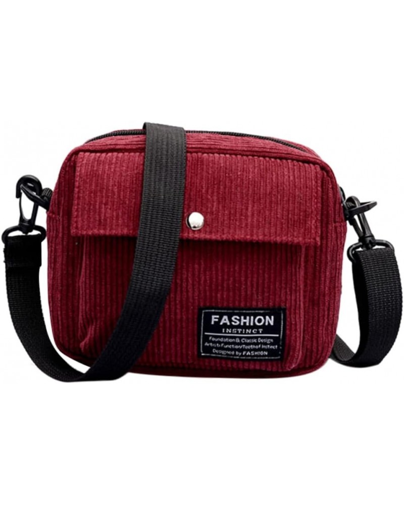 Crossbody Bags for Women Trendy Crossbody Purses for Women Messenger Bag for Women Stripe Crossbody Bag Red $8.46 Crossbody Bags